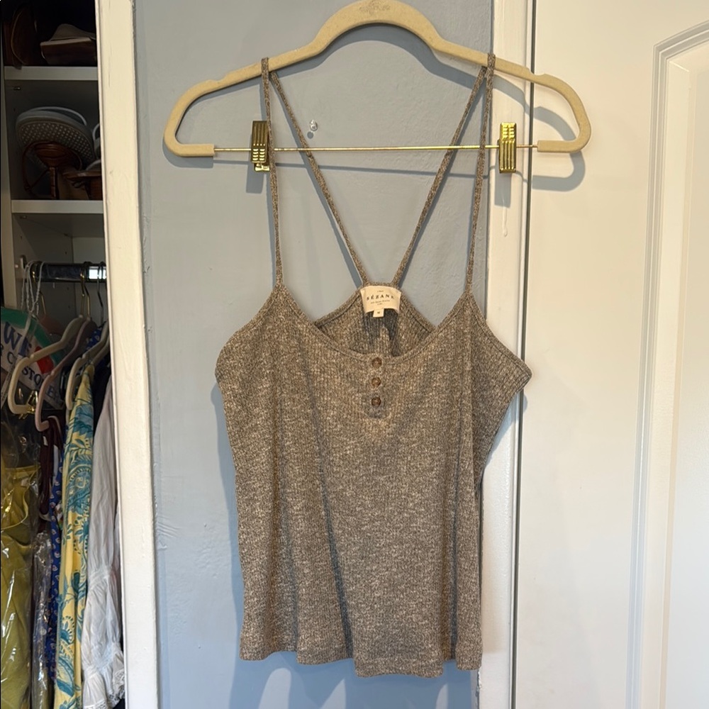 Sezane Heathered Gray Camisole